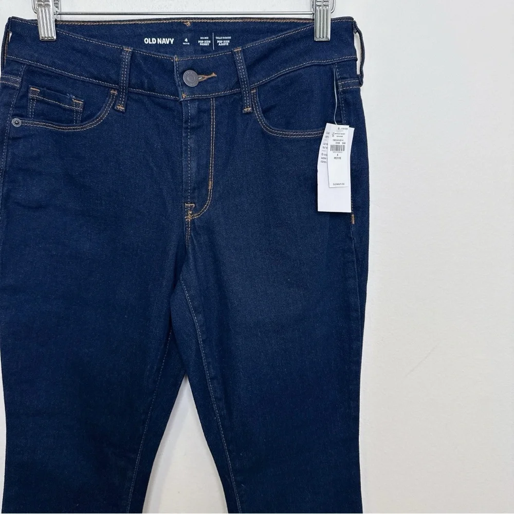 Old Navy Womens 4 Petite Mid-Rise Pop Icon Skinny Jeans - Picture 5 of 14